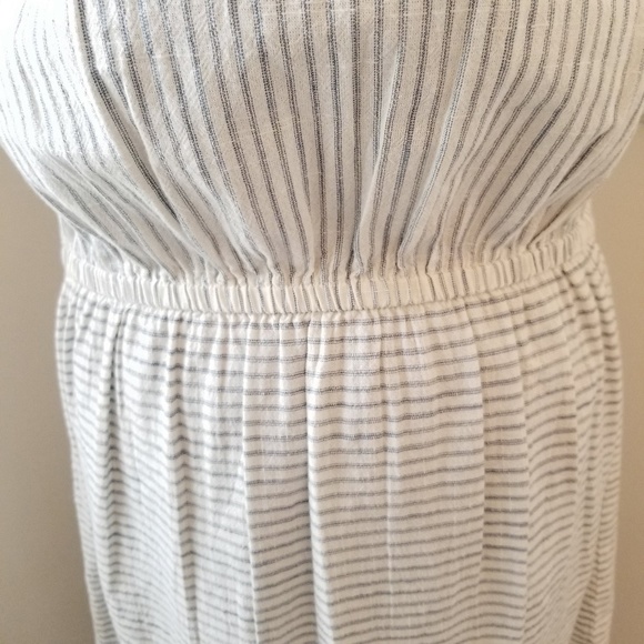 NEW GH Bass & Co Cotton Striped Tie Waist Dress M - Picture 5 of 7